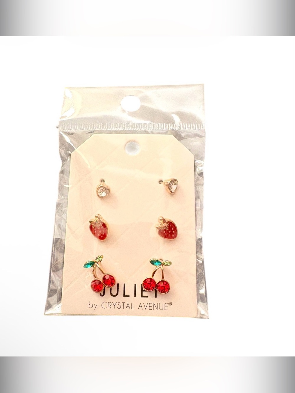Crystal Avenue Earring Set 3 Pairs NWT